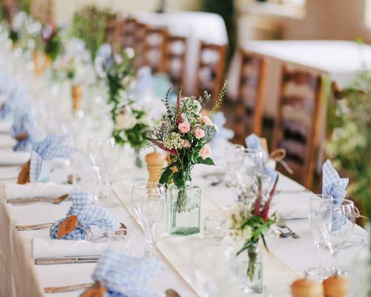 Luxury event setup